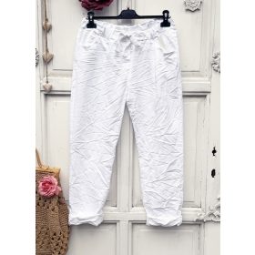 Olasz, extra kényelmes és rugalmas fehér nadrág:)))