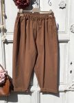   Olasz, lazább szabású nadrág, zsebekkel, camel színben:))