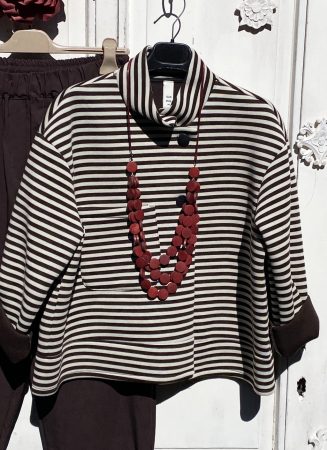 Olasz, SUN, barna/fehér csíkos kabátka, zsebbel:)) Olasz, SUN, barna/fehér csíkos kabátka, zsebbel:))