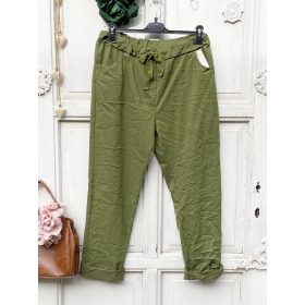 Olasz, extra kényelmes és rugalmas zöld nadrág:)))