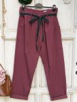   Olasz, extra kényelmes és rugalmas burgundi/meggyes nadrág:)))