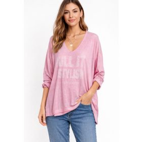   Olasz, hosszított, több anyagú, átmenetes rózsaszín tunika:))