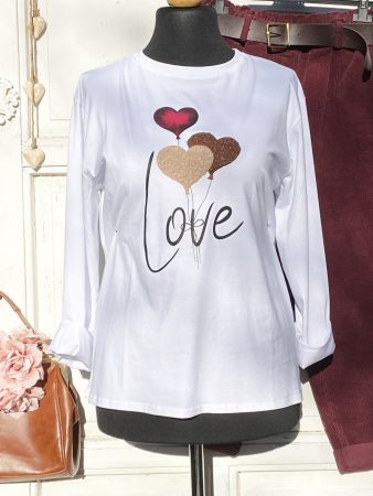 Olasz, szívecskés, hosszú ujjú felső:))