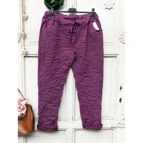 Olasz, extra kényelmes és rugalmas padlizsán nadrág:)))