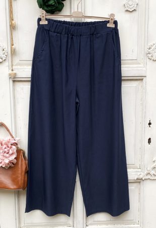 Olasz, bő szárú kék nadrág, zsebekkel:))