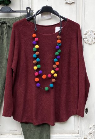 Olasz, kötött pulcsi , burgundi színben:)) Olasz, kötött pulcsi , burgundi színben:))