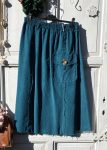   Olasz, 1 nagy gombos zsebes, mikrokord szoknya, kékes/petrolos színben:))