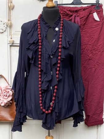 Olasz, zsabós elegancia, kék színben, hölgyeim, romantikára fel:)))