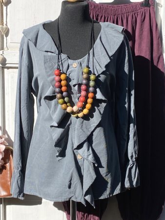 Olasz, zsabós mikrokord elegancia, szürke színben, hölgyeim, romantikára fel:)))