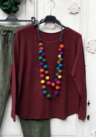 Olasz, kötött pulcsi , burgundi színben:)) Olasz, kötött pulcsi , burgundi színben:))