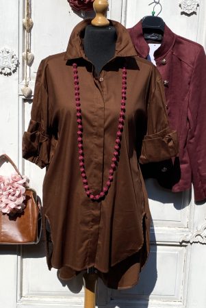 Olasz, alján kerekített, hátul hosszított barna ing:)) Olasz, alján kerekített, hátul hosszított barna ing:))