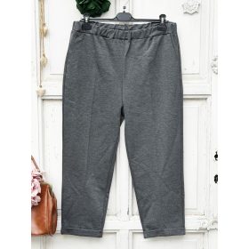   Olasz, extra kényelmes és rugalmas szürke nadrág, alján hajtókával, zsebekkel:)))