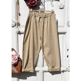   Olasz, lazább szabású nadrág, zsebekkel, karamell/bézses színben:))