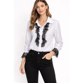 Olasz, csipke zsabós, és csipke ujjú fehér blúz:))