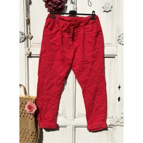 Olasz, extra kényelmes és rugalmas piros nadrág:)))