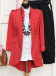   Olasz, Wendy Trendy, extra szabású, dupla soros zakó/kabátka, piros színben:))