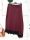 Olasz, átlapolós, alján csipkés, extra szabású ,burgundi szoknya:))