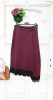 Olasz, átlapolós, alján csipkés, extra szabású ,burgundi szoknya:))