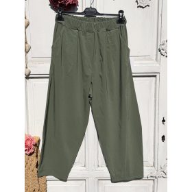   Olasz, extra kényelmes és rugalmas zöld, zsebes nadrág:)))