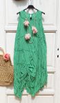   Olasz, Wendy Trendy,  extra szabásúhúzott zöld ruha, imádjuk:))))