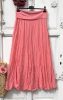 Olasz, libbenős pamut gyűrt szoknya, rózsa bors színben:))