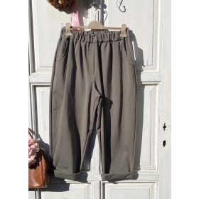 Olasz, bővebb, laza szabású zöld nadrág, zsebekkel:))