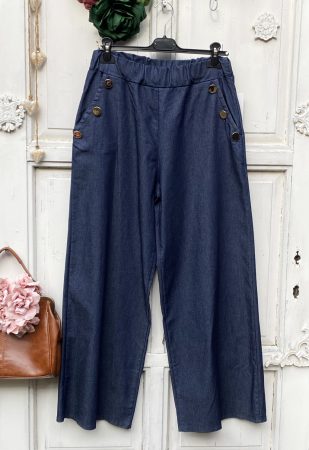 Olasz, bő szárú farmer nadrág, oldalán gombokkal, zsebekkel:)) Olasz, bő szárú farmer nadrág, oldalán gombokkal, zsebekkel:))