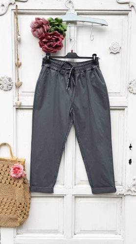 Olasz, extra kényelmes és rugalmas szürke nadrág:)))