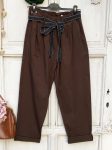 Olasz, extra kényelmes és rugalmas barna nadrág:)))