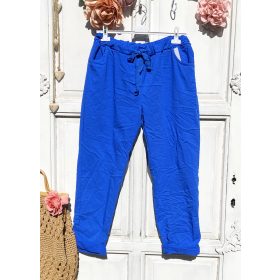   Olasz, extra kényelmes és rugalmas király kék nadrág:)))