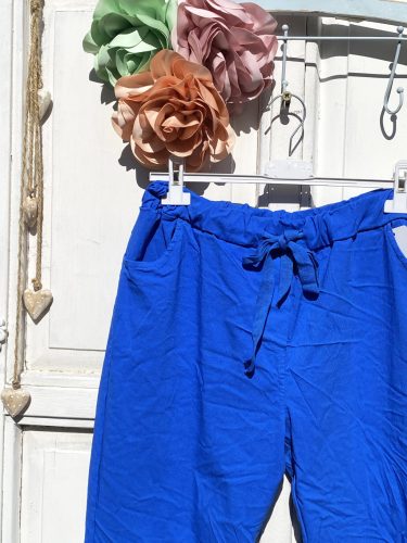 Olasz, extra kényelmes és rugalmas király kék nadrág:)))